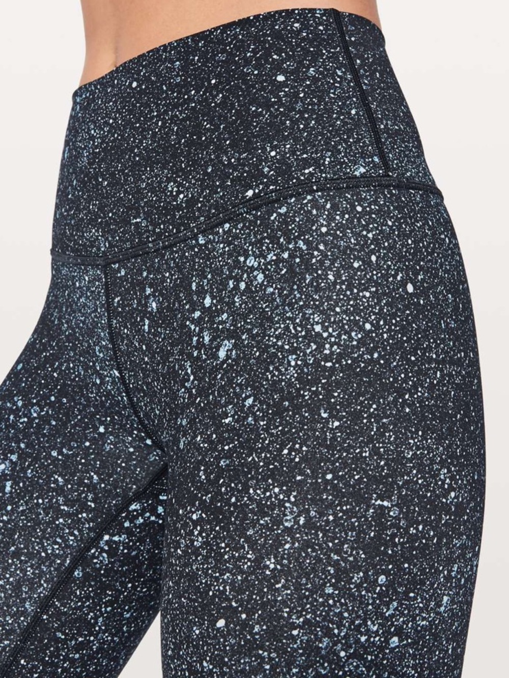 Lululemon Wunder Under Hi-Rise 7/8 Leggings Luxtreme 25" black blue speckled - Picture 11 of 11